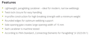 Edelrid carabiners reatures