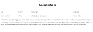 Ozone Atak 2 harness specifications