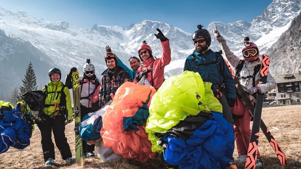 Progressive speedriding camp participants